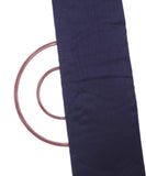 Navy Blue Colour Plain Raw Silk Fabric
