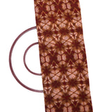 Brown Shibori Print Georgette Fabric