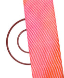 Pink Colour Lehariya Print Kota Doria Fabric