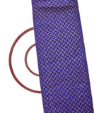 Purple Sequin Embroidery Two-Tone Malbari Silk Fabric