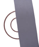 Grey Colour Plain Crepe Fabric