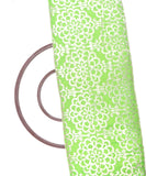 Mint Green Colour Floral Pattern Brasso Velvet Fabric