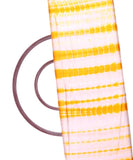 Yellow Colour Tie Dye Print Satin Fabric