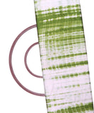 Green Colour Tie Dye Print Satin Fabric