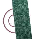 Green Colour  Bandhani Print Muslin Fabric