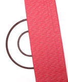 Pink Colour Geometric Pattern Chanderi Silk Fabric
