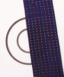Purple Colour Polka Pattern Chanderi Silk Fabric