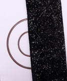 Black Heavy Sequin Embroidery Velvet Fabric