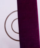Wine Colour Plain Velvet Fabric