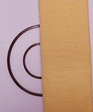 Light Yellow Diamond Pattern ChikanKari Embroidery Georgette Fabric