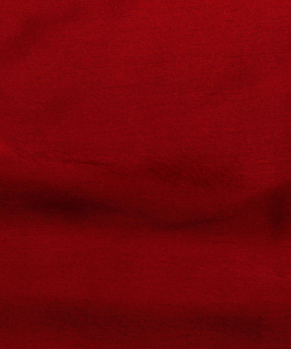 Dark Maroon Colour Plain Satin Fabric