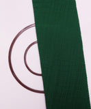 Green Colour Crushed Plain Satin Fabric