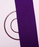 Purple Colour Crushed Plain Satin Fabric
