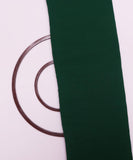 Dark Green Colour Plain Pleated Georgette Fabric