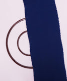 Dark Blue Colour Plain Pleated Georgette Fabric