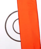 Bright Orange Colour Plain Satin Fabric