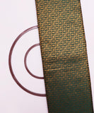 Dark Green Colour Animal Design Banarasi Brocade Silk Fabric