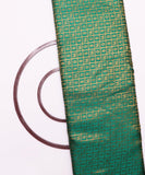 Green Colour Animal Design Banarasi Brocade Silk Fabric