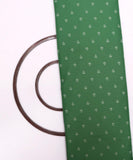 Green Colour Anchor Print Denim Fabric