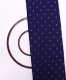 Royal Blue Colour Object Print Denim Fabric