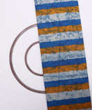 Blue Colour Stripe Print Cotton Fabric