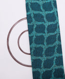 Light Blue Colour Leaf Pattern Cotton Jacquard Fabric