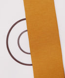 Mustard Colour Plain Slub Cotton Fabric