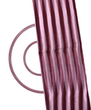 Brown Colour Stripe Pattern Organza Silk Fabric
