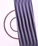 Grey Colour Stripe Pattern Organza Silk Fabric