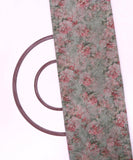Mint Green Colour Flower Digital Print Organza Fabric