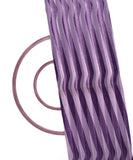 Purple Colour Stripe Pattern Organza Silk Fabric