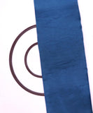 Blue Colour Plain Tissue Organza Fabric