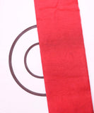 Light Red Colour Plain Tissue Organza Fabric