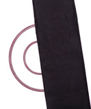 Black Colour Plain Tissue Organza Fabric