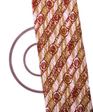 Khaki Shibori Pattern Crepe Fabric