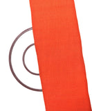 Orange Colour Plain Jute Fabric