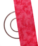 Pink Colour Tye-Dye Pattern Organza Fabric