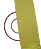 Chartreuse Green Colour Two Tone Plain Cotton Silk Fabric