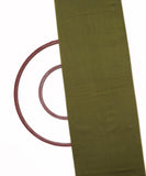 Olive Green Colour Two Tone Plain Cotton Silk Fabric