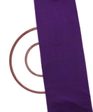 Dark Purple Colour Plain Cotton Silk Fabric