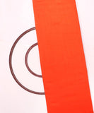 Orange Colour Plain Cotton Silk Fabric