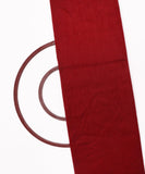 Maroon Colour  Plain Raw Silk Fabric
