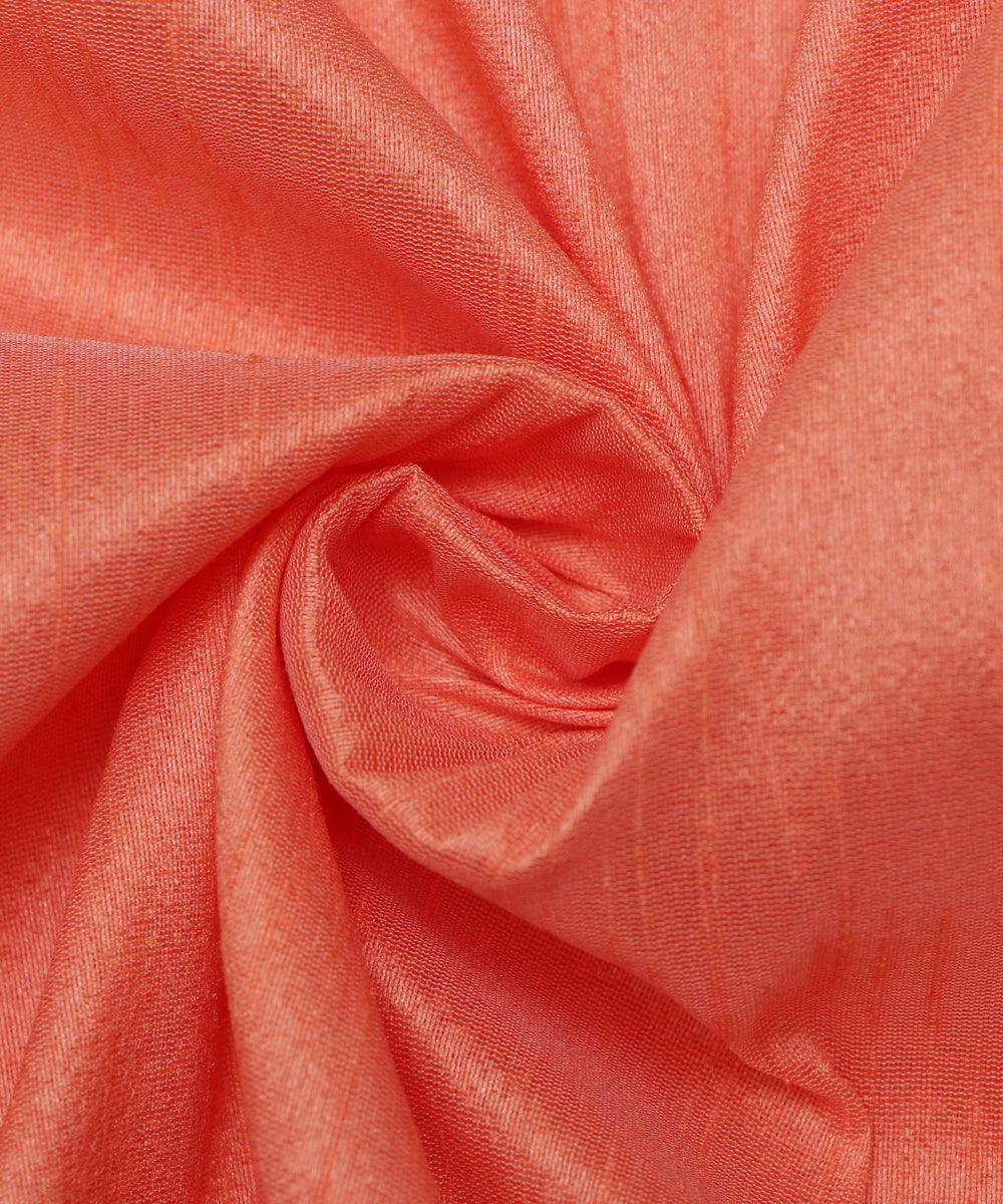 Peach - Pure Modal Silk Plain Fabric