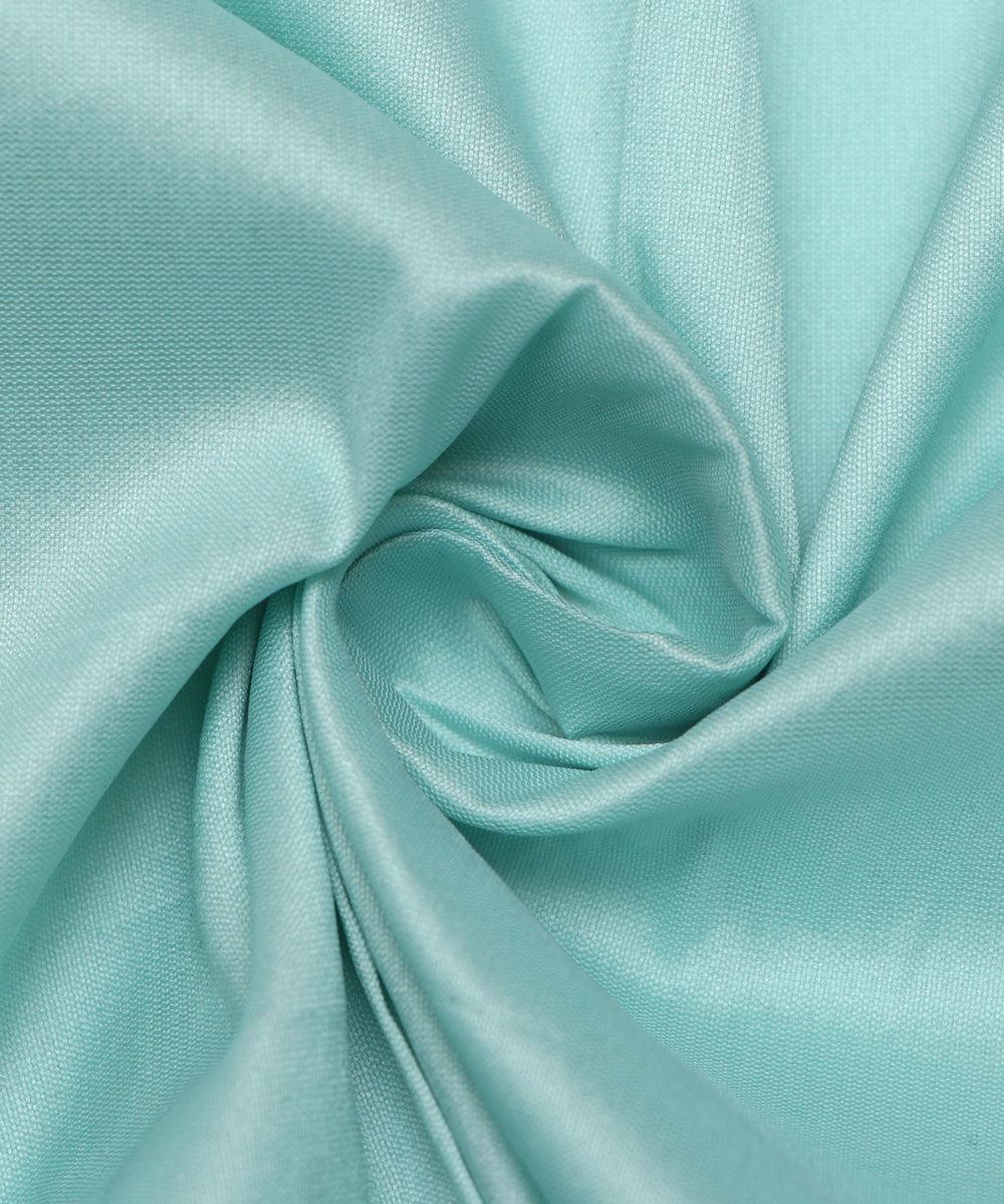 Light Sea Green Colour Plain Taffeta Silk Fabric