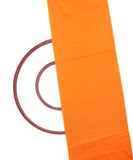 Orange Colour Plain Taffeta Silk Fabric