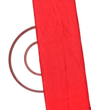 Red Colour Plain Uppada Silk Fabric