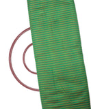 Light Green Colour Kantha Embroidery Dupion Silk Fabric