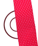 Pink Colour Bandhani Print Organza Silk Fabric