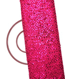 Neon Pink Colour Sequin Net Embroidery Fabric