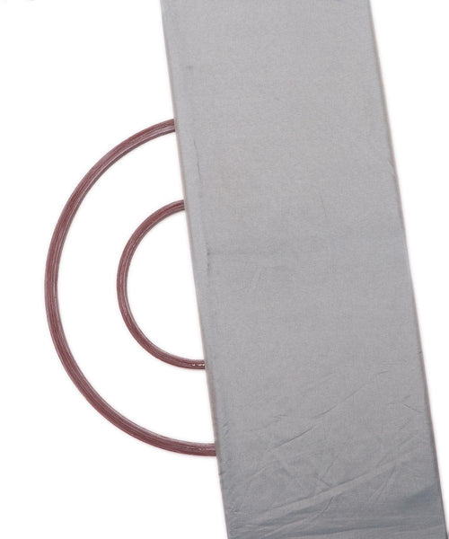 Ash Grey Colour Two Tone Plain Paper Silk Fabric